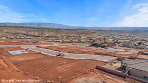 Bird's eye view featuring a mountain view