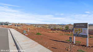 Exterior space featuring a mountain view