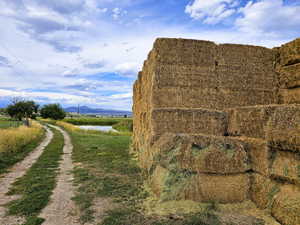 Exterior space featuring a water view and a rural view