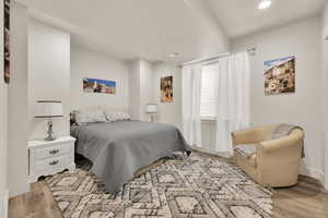 Bedroom featuring light hardwood / wood-style floors