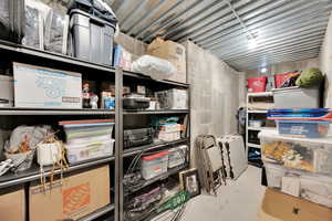 View of storage room