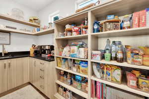 Pantry with sink