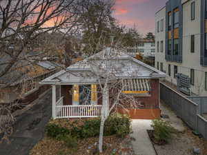 View of front thome with a covered porch