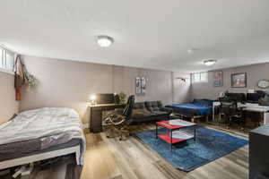 Bedroom featuring light hardwood / wood-style floors