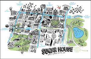 Sugar House remains the epicenter of the “shop locally” movement, with a diverse, eclectic lineup of art galleries, bookstores, and boutiques in its now-booming business district. The centerpiece of the neighborhood is the breathtaking and scenic Suga