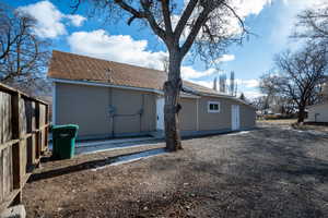 View of back of house