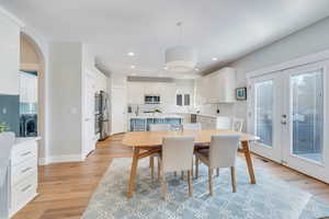 Dining area is open to kitchen and great room