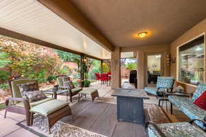 View of patio / terrace featuring outdoor lounge area and area for grilling