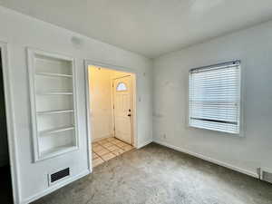 View of carpeted entryway