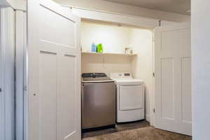 Laundry area with washer and dryer