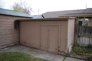 View of outbuilding