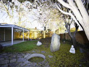 View of yard featuring a patio area