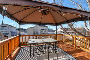 Deck with a gazebo