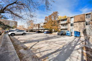 View of parking upper level