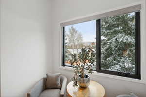 Sitting room with a wealth of natural light