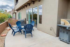 View of patio