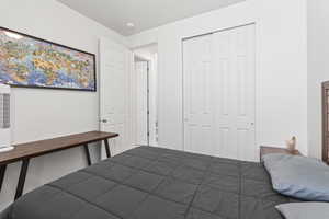 Bedroom with a closet