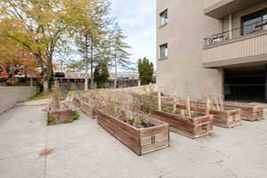 View of patio / terrace with a balcony