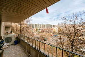 Balcony with ac unit