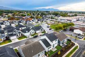 Bird's eye view featuring a mountain view