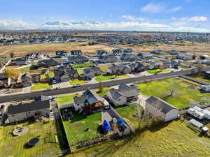 Birds eye view of property