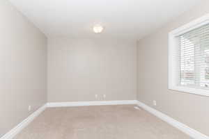 Empty room with carpet