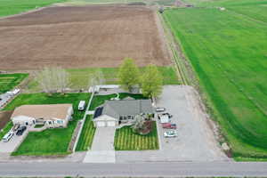 Drone / aerial view featuring a rural view