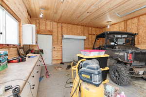 Interior space with wood walls