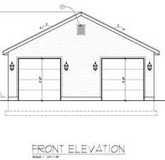 Proposed Garage Front Elevations Design