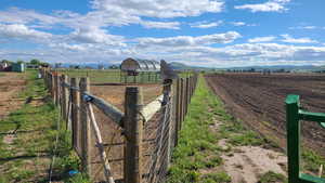 Exterior space with a mountain view and a rural view