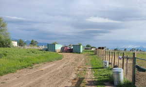 View of road with a mountain view and a rural view