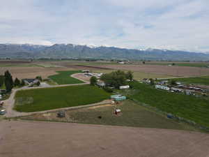 Mountain view featuring a rural view