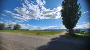 View of road with a mountain view