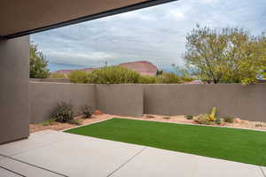 View of yard featuring a patio area