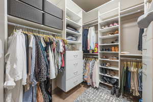 View of spacious closet