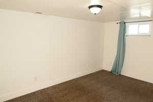 View of carpeted empty room