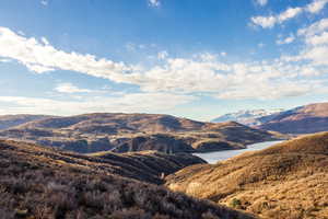 Mountain view with a water view