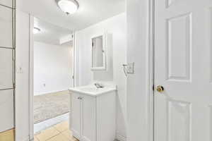 Basement bathroom
