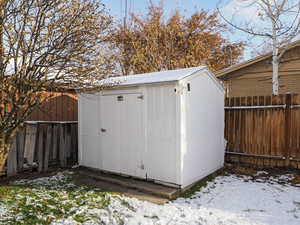 View of snow covered structure