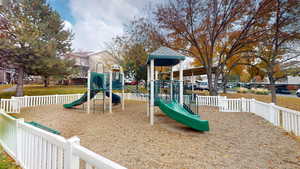 View of jungle gym