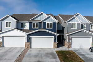 Craftsman-style house with a garage