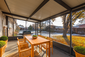 virtually staged Screened in Patio