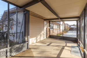 screened in back porch