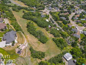 Birds eye view of property