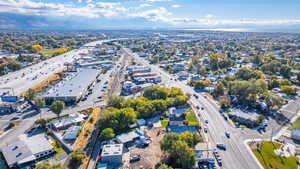 Bird's eye view featuring a mountain view