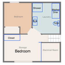 Basement is plumbed for a third bathroom, and a brand new toilet is included in the sale!