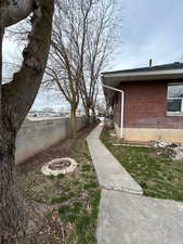 West Unit Walkway from covered Parking