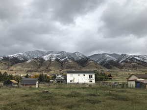 View of mountain feature with a rural view