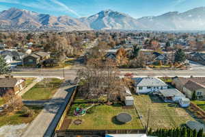 Bird's eye view featuring a mountain view