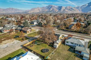 Bird's eye view featuring a mountain view